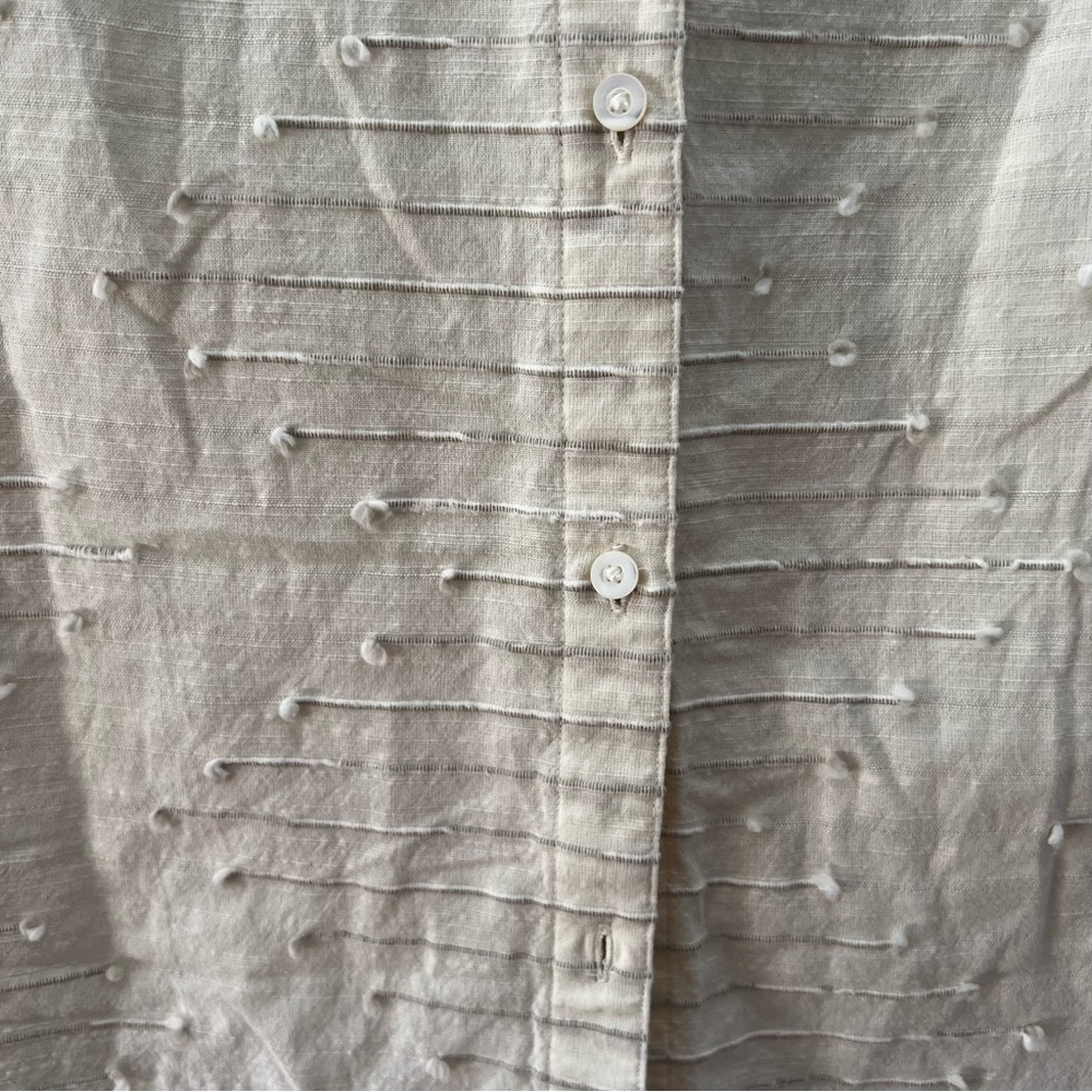NEW Outerknown Natural Bee Organic Cotton Shirt Dress Small Relaxed - Picture 7 of 7